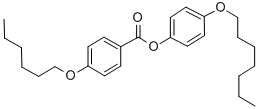 Structure of 4-N-HEPTYLOXYPHENYL 4-N-HEXYLOXYBENZOATE