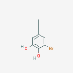 3-bromo-5-tert-butylbenzene-1,2-diol结构式