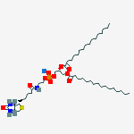 Structure of Sodium;2-[5-[(3as,4s,6ar)-2-oxo-1,3,3a,4,6,6a-hexahydrothieno[3,4-d]imidazol-4-yl]pentanoylamino]ethyl [(2r)-2,3-di(hexadecanoyloxy)propyl] Phosphate