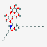 Structure of N-[(e,2s,3r)-1-[(2r,5s)-3,4-dihydroxy-6-(hydroxymethyl)-5-[(2s,5r)-3,4,5-trihydroxy-6-(hydroxymethyl)oxan-2-yl]oxyoxan-2-yl]oxy-3-hydroxyoctadec-4-en-2-yl]octanamide