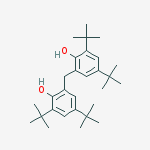 Structure of Phenol, 2,2-methylenebis(4,6-bis(1,1-dimethylethyl)-