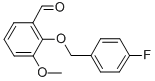 Structure of 2-[(4-FLUOROBENZYL)OXY]-3-METHOXYBENZALDEHYDE