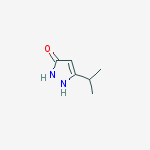 3H-PYRAZOL-3-ONE,1,2-DIHYDRO-5-(ISOPROPYL)-结构式