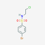 4-Bromo-N-(2-chloroethyl)benzenesulfonamide结构式