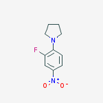 Structure of 1-(2-Fluoro-4-nitrophenyl)pyrrolidine