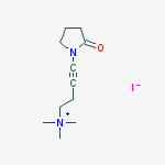Structure of trimethyl-[4-(2-oxopyrrolidin-1-yl)but-3-ynyl]azanium iodide