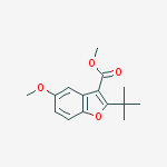 Structure of Methyl 2-(tert-butyl)-5-methoxybenzofuran-3-carboxylate