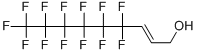 1-(PERFLUORO-N-HEXYL)PROP-2-ENOL结构式