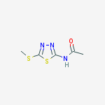 Structure of N-(5-METHYLSULFANYL-1,3,4-THIADIAZOL-2-YL)ACETAMIDE