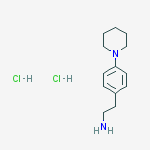 Structure of 2-[4-(piperidin-1-yl)phenyl]ethanamine dihydrochloride