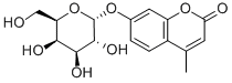 4-甲基伞形酮-Α-D-吡喃半乳糖苷结构式