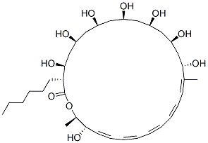 Structure of (3R,4S,6S,8S,10R,12R,14R,16S,17E,19E,21E,23E,25E,27S,28R)-4,6,8,10,12,14,16,27-Octahydroxy-3-hexyl-17,28-dimethyloxacyclooctacosa-17,19,21,23,25-pentaene-2-one