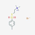Structure of [2-(TRIMETHYLAMMONIUM)ETHYL] TOLUENETHIOSULFONATE BROMIDE