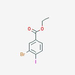 Ethyl 3-bromo-4-iodobenzoate结构式