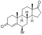 Structure of (6b)-6-Bromoandrost-4-ene-3,17-dione