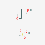 Structure of 3-Oxetanemethanol, 3-methyl-, methanesulfonate