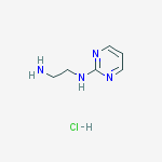 N1-(Pyrimidin-2-yl)ethane-1,2-diamine hydrochloride结构式