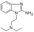 1-(2-二乙基氨基-乙基)-1H-苯并咪唑基-2-基胺结构式