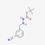 TERT-BUTYL 2-(3-CYANOBENZYL)HYDRAZINECARBOXYLATE结构式