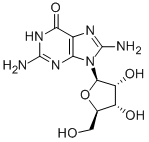 Structure of 8-AMINOGUANOSINE