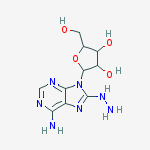 Structure of 8-hydrazinyl-9-pentofuranosyl-9H-purin-6-amine