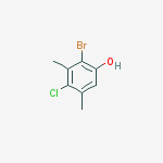2-bromo-4-chloro-3,5-dimethylPhenol结构式