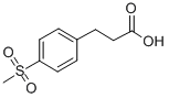 Structure of 3-[4-(METHYLSULFONYL)PHENYL]PROPANOIC ACID