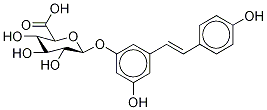 Structure of 3-Hydroxy-5-[(1E)-2-(4-hydroxyphenyl)ethenyl]phenyl  b-D-Glucopyranosiduronic Acid