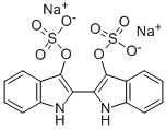 [2,2’-bi-1h-indole]-3,3’-diol,bis(hydrogensulfate)(ester),disodiumsalt结构式