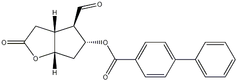 Structure of [1,1'-Biphenyl]-4-carboxylic acid (3aR,4R,5R,6aS)-4-formylhexahydro-2-oxo-2H-cyclopenta[b]furan-5-yl ester