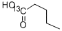 Structure of PENTANOIC ACID-1-13C