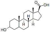Chemical structure of 3-hydroxyetianic acid
