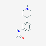 Structure of Acetamide, N-[3-(4-piperidinyl)phenyl]-