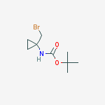 Structure of tert-butyl N-[1-(bromomethyl)cyclopropyl]carbamate