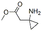 Structure of Cyclopropaneaceticacid, 1-amino-, methyl ester