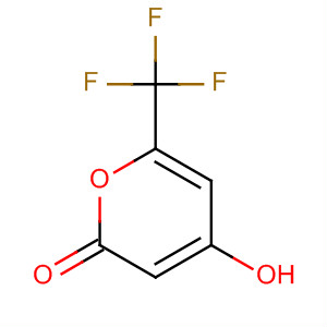 Structure of 2H-Pyran-2-one, 4-hydroxy-6-(trifluoromethyl)-