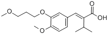 Structure of 2-Isopropyl-3-[4-methoxy-3-(3-methoxypropoxy)phenyl]acrylic acid