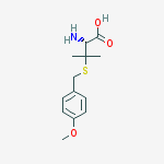 H-BETA,BETA-DIMETHYL-L-CYS(PMEOBZL)-OH结构式