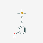 Structure of Phenol, 3-[(trimethylsilyl)ethynyl]-