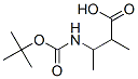 Butanoic acid,3-[[(1,1-dimethylethoxy)carbonyl]amino]-2-methyl-结构式