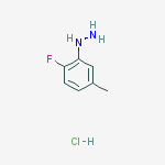 (2-Fluoro-5-methylphenyl)hydrazine, HCl结构式