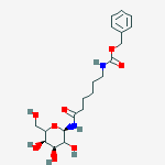Structure of N-(ε-N-Benzyloxycarbonylamino)caproyl)-β-D-galactopyranosylamine (contains approx 35% Ethanol)