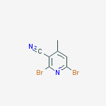 2,6-Dibromo-4-methylnicotinonitrile结构式