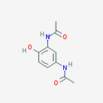 N-(3-acetamido-4-hydroxyphenyl)acetamide结构式