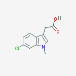 2-(6-Chloro-1-methyl-1H-indol-3-yl)acetic acid结构式