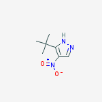 Structure of 3-(tert-Butyl)-4-nitro-1H-pyrazole
