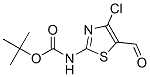 Structure of Carbamic acid,N-(4-chloro-5-formyl-2-thiazolyl)-, 1,1-dimethylethyl ester