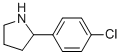 Structure of 2-(4-Chlorophenyl)pyrrolidine