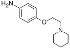 Structure of 4-(2-piperidinoethoxy)aniline