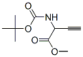 Structure of 3-Butynoic acid,2-[[(1,1-dimethylethoxy)carbonyl]amino]-, methyl ester